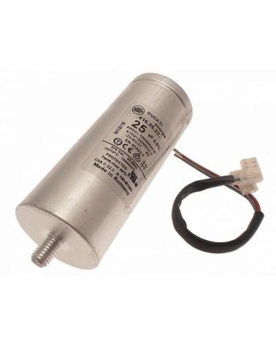 Конденсатор 25 мкФ с гибк. выводами и болтом Came 119RIR297 в Рыбинске Запчасти для шлагбаумов и автоматики Pintop.ru