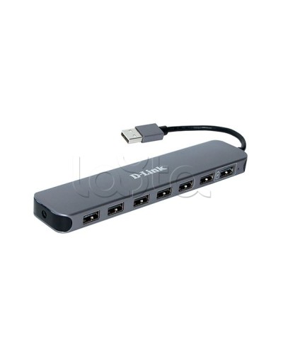 Концентратор с 7 портами USB 2.0 D-Link DUB-H7/E1A в Рыбинске Дополнительное оборудование для сетей Pintop.ru