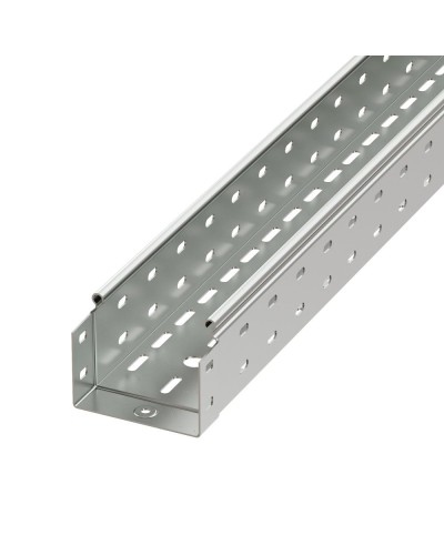 Лоток перфорированный 100х50 L3000 толщ.1,5 мм, горячеоцинкованный DKC (3526215HDZ) в Рыбинске Аксессуары для лотков Pintop.ru