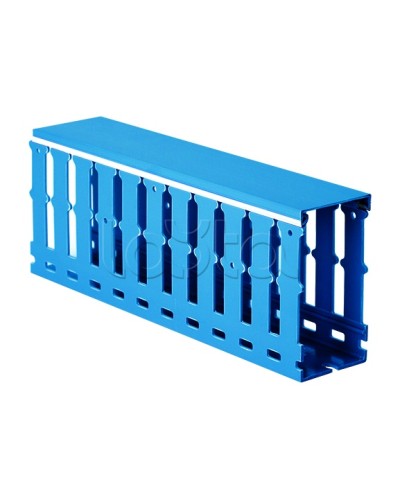 Короб перфорированный, синий RL12 25x80 DKC 01137RL в Рыбинске Аксессуары для кабель-канала Pintop.ru