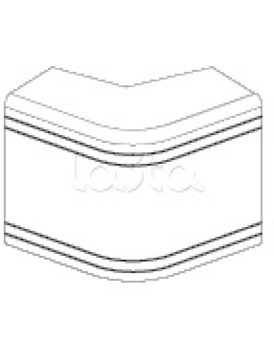 Угол внешний неизменяемый (90°) NEA 80х40 мм DKC 01808 в Рыбинске Аксессуары для кабель-канала Pintop.ru