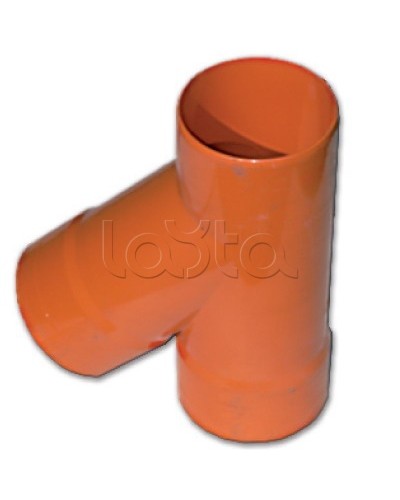 Тройник для двустенных труб одного диаметра ф63мм, 45°, полипропилен DKC 019063 в Рыбинске Повороты, муфты, тройники Pintop.ru