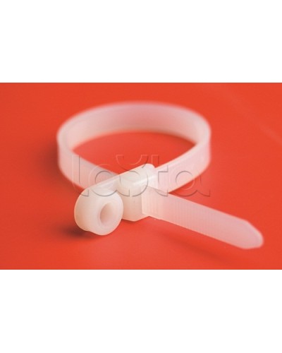 Хомут P6.6 с основанием, белый, 4,8x200 DKC 252205-M в Рыбинске Стяжки-хомуты Pintop.ru