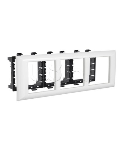 Рамка-суппорт Avanti белый для In-liner Front, 6 мод. DKC 4400916 в Рыбинске Аксессуары для лотков Pintop.ru