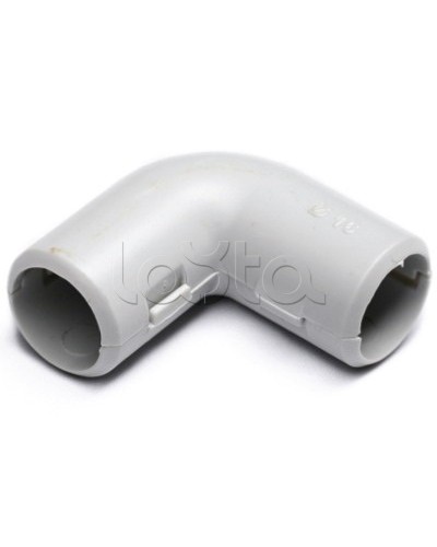 Колено открывающееся, 90 градусов 32 DKC (50532) - Колено открывающееся 90°, номинальный ф32мм, пластик, IP40, RAL 7035 в Рыбинске Повороты, муфты, тройники Pintop.ru