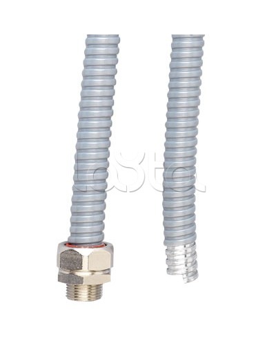 Металлорукав DN 20мм в ПВХ изоляции в оплетке из оцинкованной стали, 50 м DKC (6071T-022) в Рыбинске Металлорукав Pintop.ru