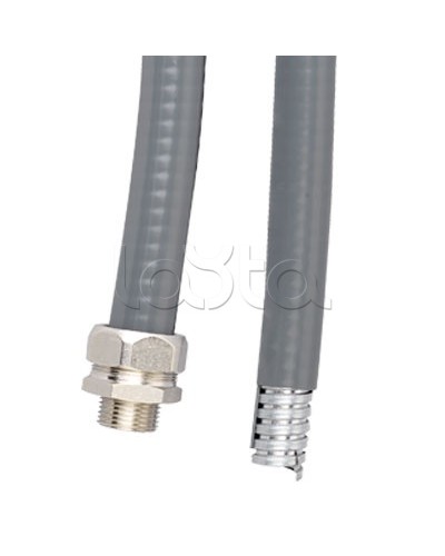 Металлорукав DN 26мм в гладкой EVA изоляции, Dвн 26,5 мм, Dнар 34,0, IP66, 25 м, цвет серый DKC 607E032 в Рыбинске Крепежные изделия Pintop.ru