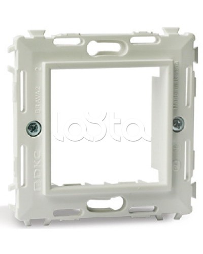 Каркас на 2 модуля (одноместный), белый, RAL 9010 DKC 75020W в Рыбинске Аксессуары для кабель-канала Pintop.ru