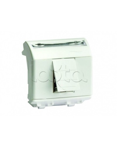 Тел.роз. RJ12, 6P6C, Brava, белая, 2мод DKC 76121B в Рыбинске Блоки розеток Pintop.ru