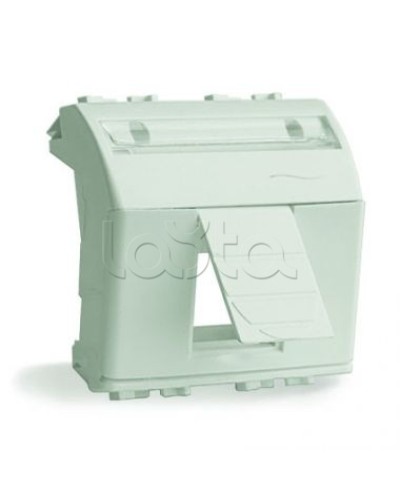 Адаптер для информационных разъемов R&M, белый, 2 мод. DKC 76612B в Рыбинске Аксессуары для стоек и шкафов Pintop.ru