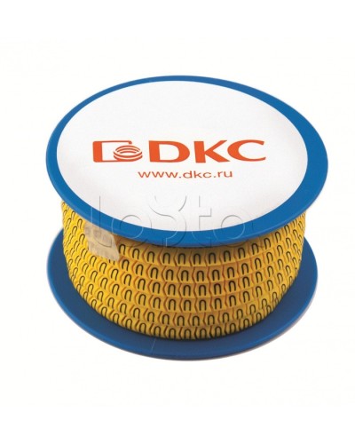 Колечко маркировочное 1, 2.5-4мм. черное на желтом DKC AZO301BY в Рыбинске Аксессуары для лотков Pintop.ru