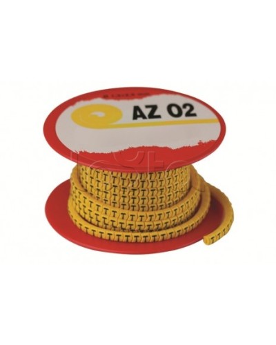 Колечко маркировочное V, 2.5-4мм. черное на желтом DKC AZO3VVBY в Рыбинске Аксессуары для кабель-канала Pintop.ru