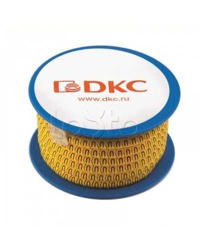 Колечко маркировочное 2, 4-8мм. черное на желтом DKC AZS402BY в Рыбинске Аксессуары для кабель-канала Pintop.ru