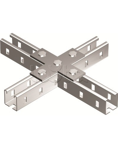 Пластина соединительная Х-обр., горячеоцинкованная DKC BMD1041HDZ в Рыбинске Аксессуары для лотков Pintop.ru