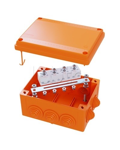 Коробка распределительная IP56, пластиковая с кабельными вводами и клеммниками 150х110х70мм DKC FSK21410 в Рыбинске Распределительные коробки Pintop.ru