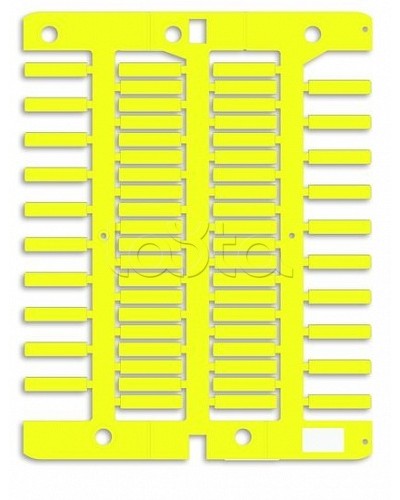 Маркировка для провода, жесткая, для трубочек. 4х18мм. Желтая DKC NUT18Y в Рыбинске Крепежные изделия Pintop.ru