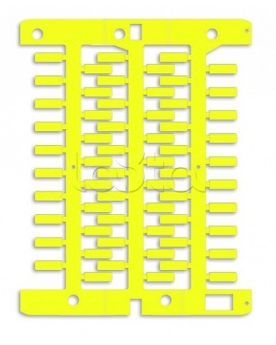 Маркировка для провода, жесткая, для трубочек. 4х23мм. Желтая DKC NUT23Y в Рыбинске Крепежные изделия Pintop.ru