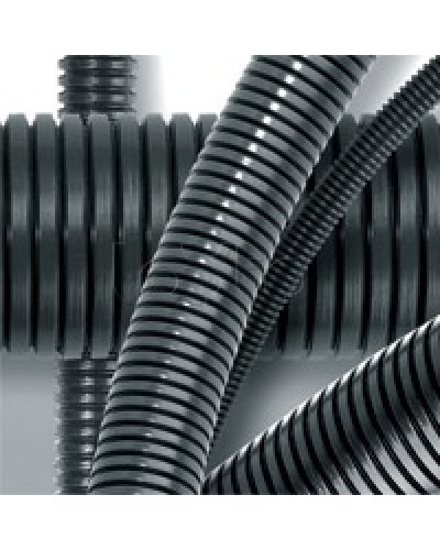 Труба гофрированная DN23мм, ПВ-0, д. вн. 22,6 мм, д. нар. 28,5 мм, полиамид 6 с протяжкой DKC PA612329F0 в Рыбинске Труба гофрированная Pintop.ru