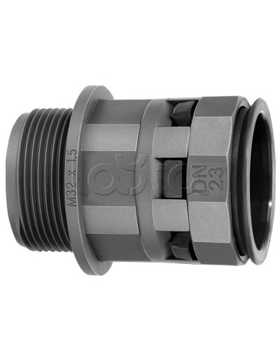 Муфта труба-коробка DN 29 мм, М32х1,5 DKC PAM29M32N в Рыбинске Повороты, муфты, тройники Pintop.ru