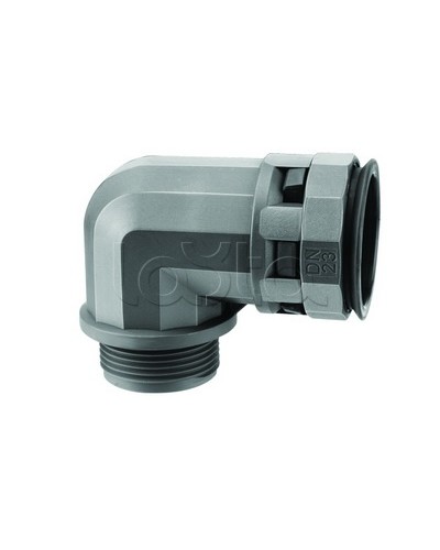 Муфта 90 грд. труба-коробка DN 12 мм, М20х1,5, полиамид, цвет черный DKC PAN12M20N в Рыбинске Повороты, муфты, тройники Pintop.ru