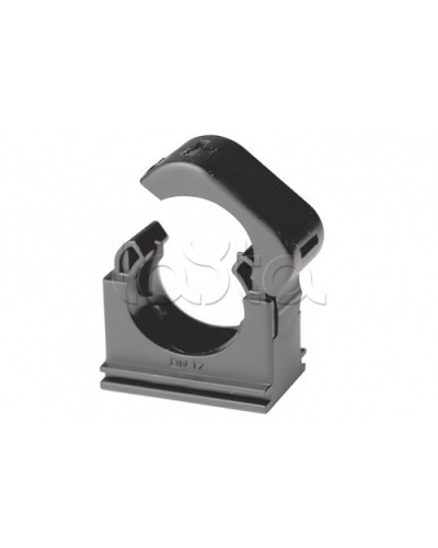 Держатель с крышкой DN 12 мм, полиамид, цвет чёрный DKC (PASW12N) в Рыбинске Держатели, клипсы, скобы Pintop.ru
