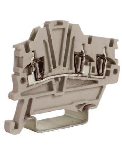 Зажим 1,5 кв.мм серый 1 ввод/2 вывода DKC ZHM410GR в Рыбинске Держатели, клипсы, скобы Pintop.ru