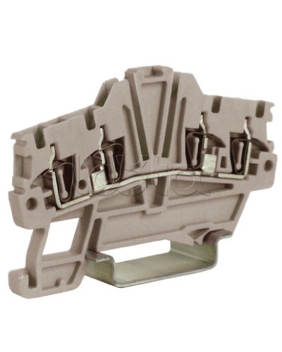 Зажим 1,5 кв.мм серый 2 ввод/2 вывода DKC ZHM420GR в Рыбинске Держатели, клипсы, скобы Pintop.ru