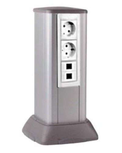 Миниколонна алюминиевая 0,35 м, цвет светло-серебристый металлик DKC 19531 в Рыбинске Коммутационные изделия Pintop.ru