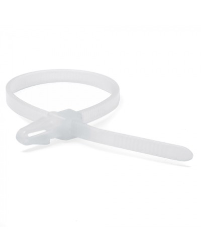 Хомут P6.6 с монтажным основанием под отверстие 4,5мм, белый 3,6x150 DKC 252155SR-M в Рыбинске Стяжки-хомуты Pintop.ru