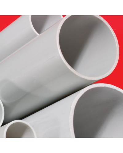 Труба ПВХ жёсткая атмосферостойкая д.25мм, лёгкая, 3м, цвет серый DKC 63925UF в Рыбинске Гладкая труба Pintop.ru