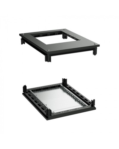 Крыша с фланцем и основание для 19 IT-CQE 800x800, RAL9005 DKC (R5RKTB88FITB) в Рыбинске Аксессуары для стоек и шкафов Pintop.ru