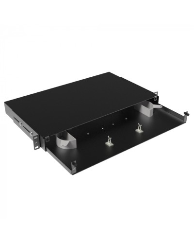 Оптическая полка выдвижная, без лицевой панели, неукомплектованная, 1U,черная DKC RNFPE1U24 в Рыбинске Кроссы оптические Pintop.ru