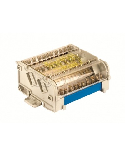 Блок распределительный на DIN рейку 4р 160А, 8х7мм 2х9мм 1х12мм DKC BD160134 в Рыбинске Аксессуары для стоек и шкафов Pintop.ru