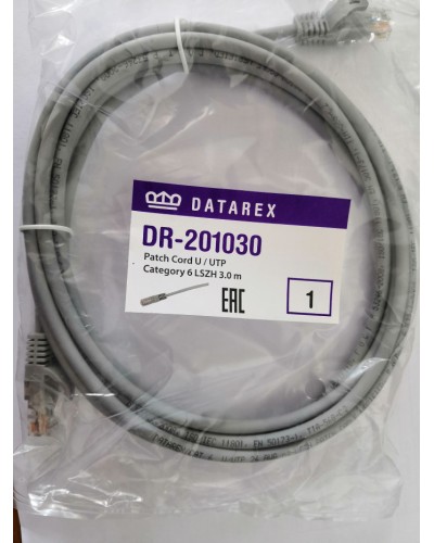 Шнур коммутационный категории 6 Datarex DR-201015 в Рыбинске Патчкорды (медные) Pintop.ru