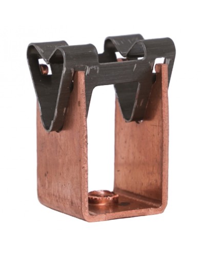 Держатель токоотвода металлический 35мм, L=20мм, Ni/Сu EKF PROxima (lp-d2115-20-cu) в Рыбинске Электротехническое оборудование Pintop.ru