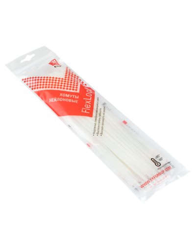 Хомут P6.6 стандартный (б), 3.6x200 (100шт) FlexLock PROxima EKF (plc-fl-ctsw-3.6x200) в Рыбинске Стяжки-хомуты Pintop.ru