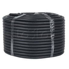 Труба гофр. негорючая безгалогеновая FRHF с протяжкой d16 мм (100 м) черная EKF-Plast (FRHF-16)