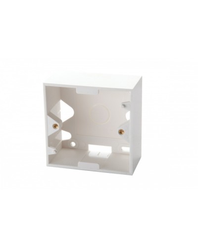 Настенная коробка для рамок серии 45, на 2 модуля 22,5х45,0 мм, белая EuroLan (12A-00-02WT) в Рыбинске Розетки компьютерные и телефонные Pintop.ru