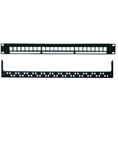 Патч-панель 19”, 1U, 24 порта UTP Eurolan (27B-00-24BL) в Рыбинске Патч панель Pintop.ru