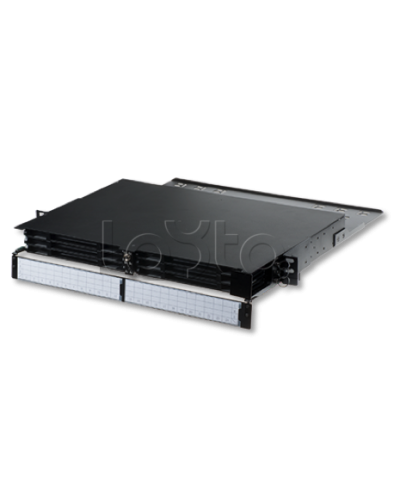 Оптическая панель серии HD 47M-30, 19 1U кассетная, 6 кассет, черный Eurolan (47M-30-00-01BL) в Рыбинске Кросс оптический Pintop.ru