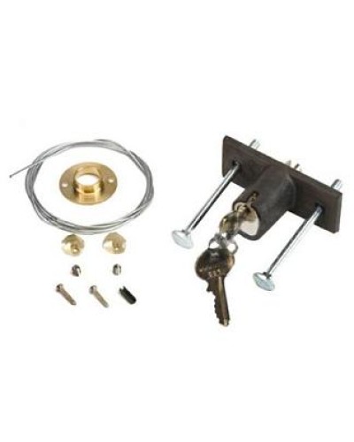 Замок дистанционной разблокировки потолочного привода с ключом №1 Faac 424591001 в Рыбинске Запчасти для шлагбаумов и автоматики Pintop.ru