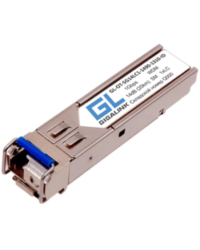 Модуль SFP Gigalink GL-OT-SG14LC1-1550-1310-I в Рыбинске Модули SFP/XFP/GBIC Pintop.ru