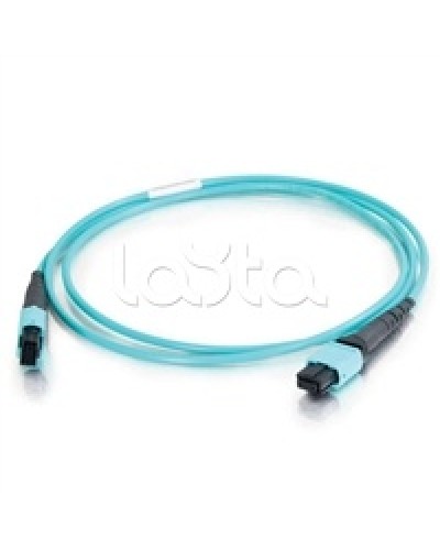 Патч-корд волоконно-оптический Hyperline FHD-MC3-503-MPOF12/PS-MPOF12/PS-A-15M-LSZH-AQ в Рыбинске Патч-корды и пигтейлы Pintop.ru