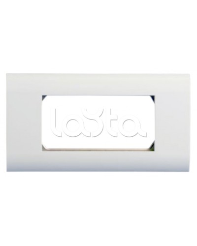 Панель лицевая 80x148, для 4х модулей 45x22.5 Hyperline FP-2M45-1-WH в Рыбинске Аксессуары для кабель-канала Pintop.ru