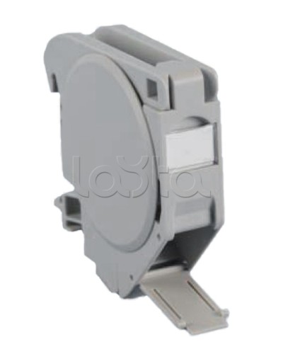 Крепление на DIN-рейку для модулей Keystone Jack c крышками Hyperline FP-IE-DIN-KJ-1A-GY в Рыбинске Коммутационные изделия Pintop.ru