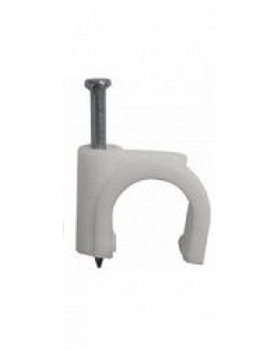 Скоба пластиковая с гвоздем (клипса), макс. Диаметр Hyperline (GC-1C) в Рыбинске Держатели, клипсы, скобы Pintop.ru