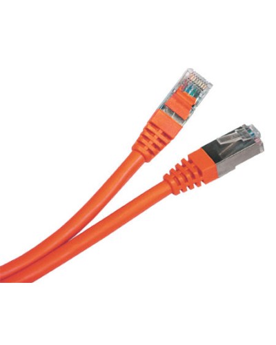 Патч-корд экранированный Hyperline PC-LPM-STP-RJ45-RJ45-C5e-3M-LSZH-OR в Рыбинске Патчкорды (медные) Pintop.ru