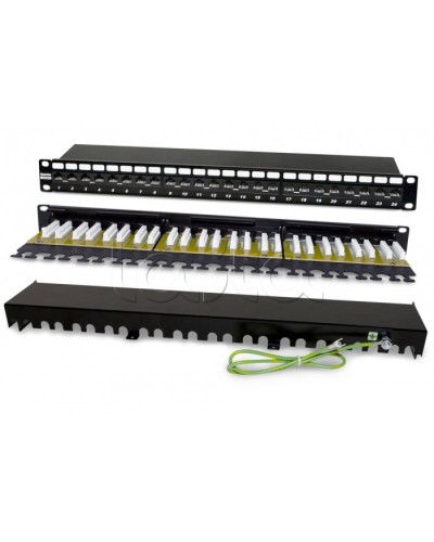 Патч-панель Hyperline PP2-19-24-8P8C-C6A-110D в Рыбинске Патч панель Pintop.ru