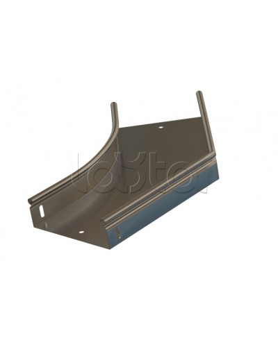 Угол 45° горизонтальный плавный Hyperline RST-AHS45-200-100-0,8-R100-SZ в Рыбинске Аксессуары для лотков Pintop.ru