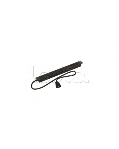 Блок розеток горизонтальный черн Hyperline (SHE19-12IEC-2.5AIEC) в Рыбинске Блоки розеток Pintop.ru